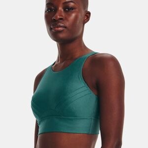 NEW UNDER ARMOUR infinity pintuck mid Bra Green XL